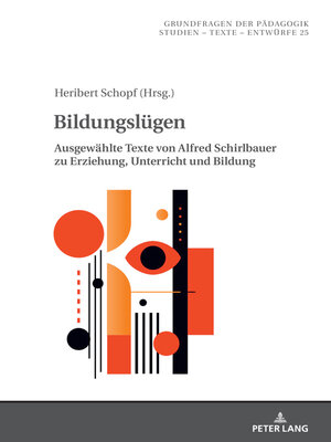 cover image of Bildungsluegen